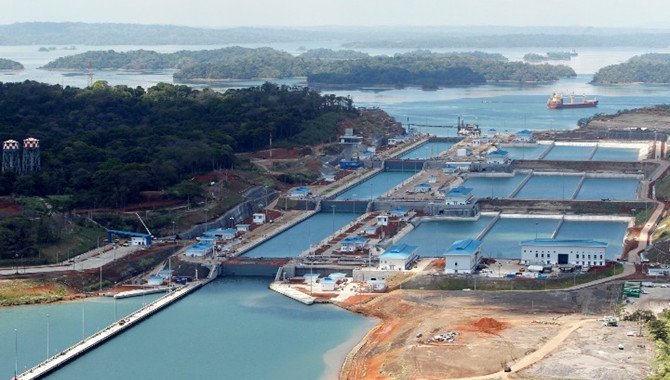 Panama Canal implements water tax on ships.jpg